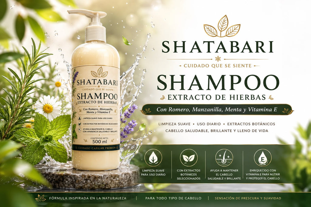 Shampoo Extracto de Hierbas y Romero 500ml