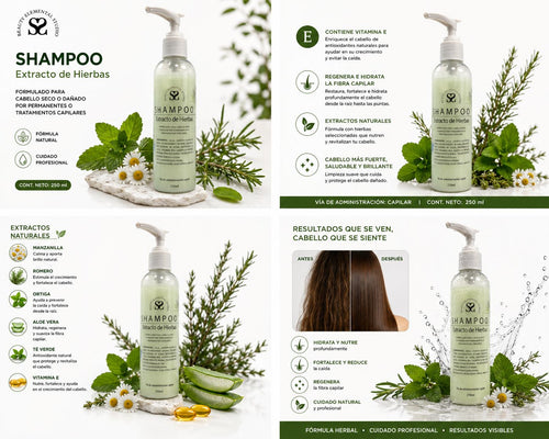 Shampoo  líquido Extracto de Hierbas